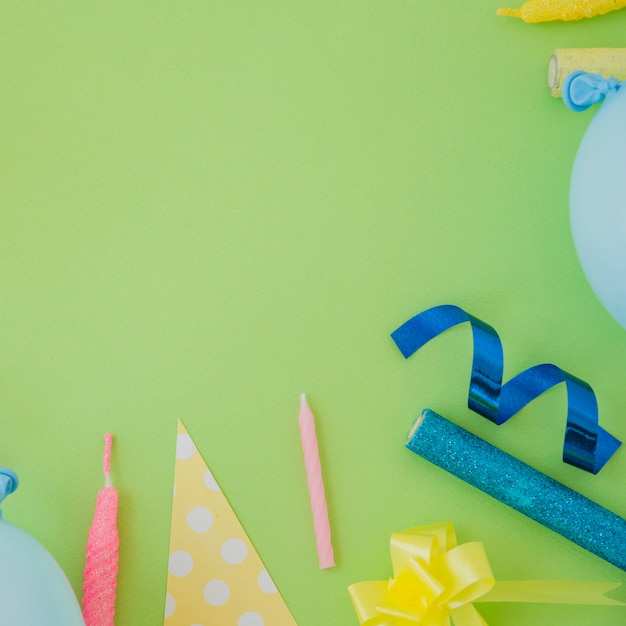 Foto gratuita decoración de cumpleaños