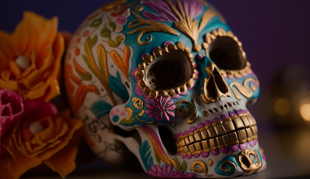 La decoración del Día de Muertos celebra la cultura indígena generada por IA