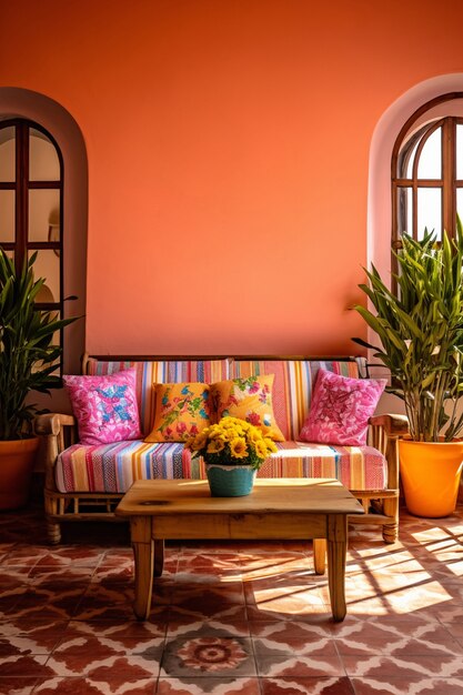 Decoración interior inspirada en el folclore mexicano