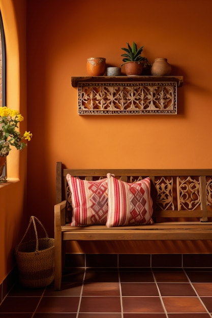 Decoración de interiores inspirada en el folklore mexicano