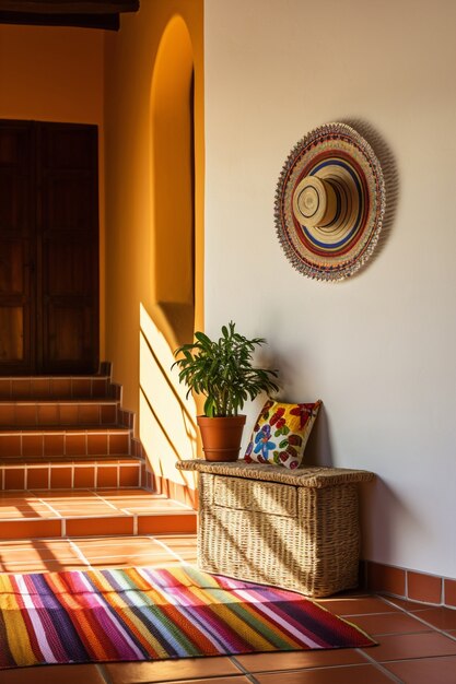 Decoración de interiores inspirada en el folklore mexicano