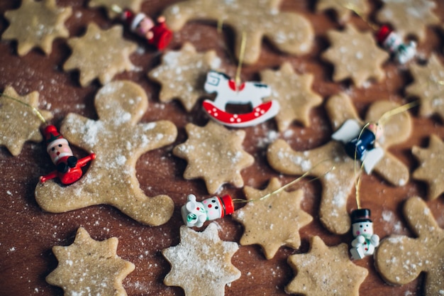 Decoración de Navidad galletas de jengibre