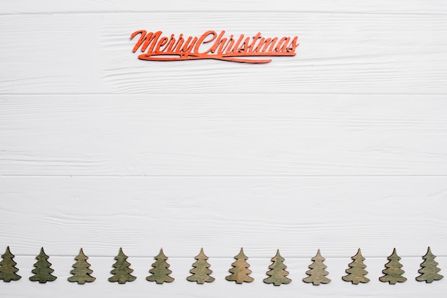 Foto gratuita decoración de navidad con letras y espacio