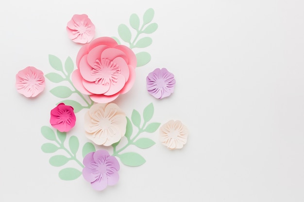 Foto gratuita decoración de papel floral