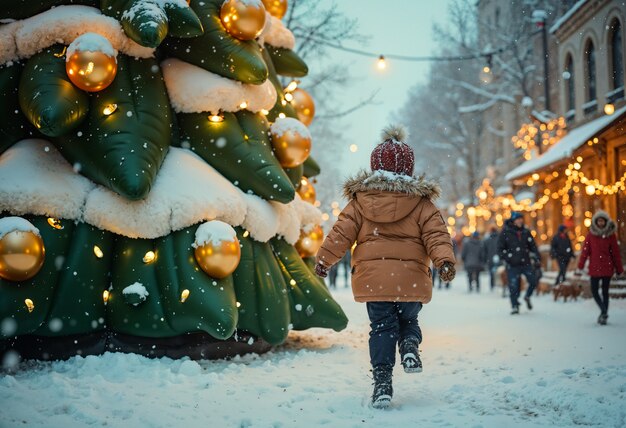 Decoración tradicional de Navidad inflable