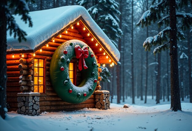 Decoración tradicional de Navidad inflable