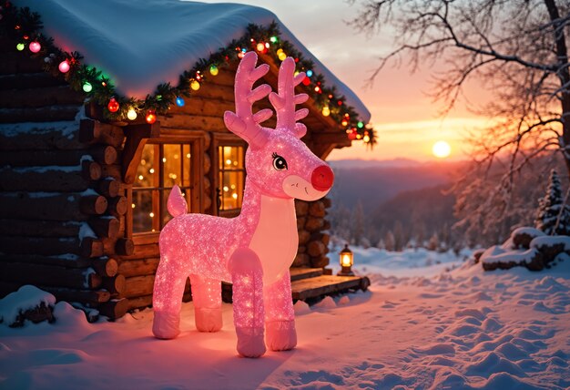 Decoración tradicional de Navidad inflable