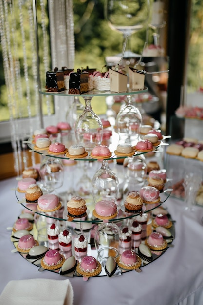 Decoraciones de la boda. Recepción