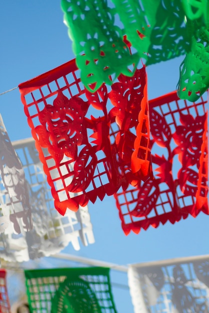 decoraciones de fiesta de papel picado