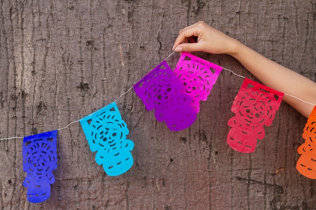 decoraciones de fiesta de papel picado