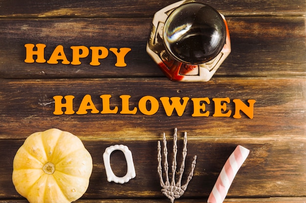 Decoraciones de Halloween y Feliz Cumpleaños de Halloween