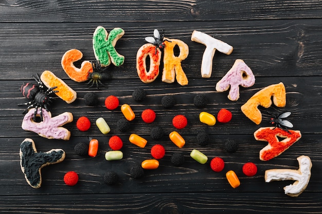 Decoraciones de Halloween con galletas