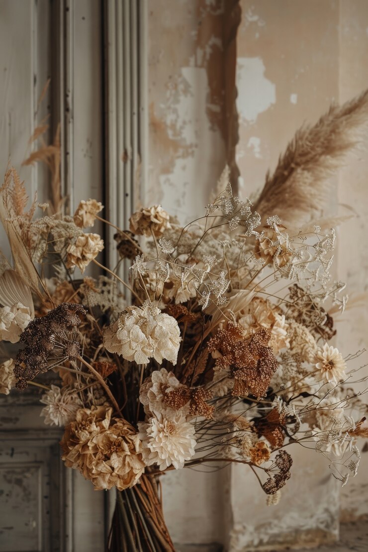 Photo Gratis decorative dreamy arrangement with dried flowers