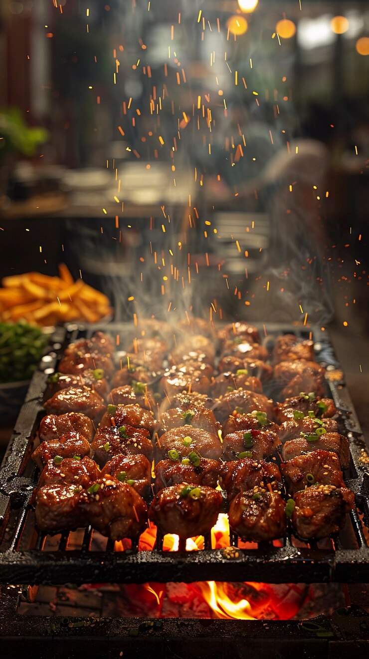Foto gratuito deliciosa comida callejera naturaleza muerta
