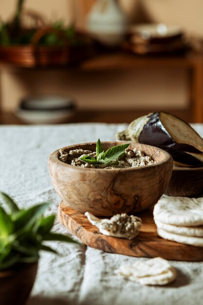 Deliciosa comida judía en un tazón