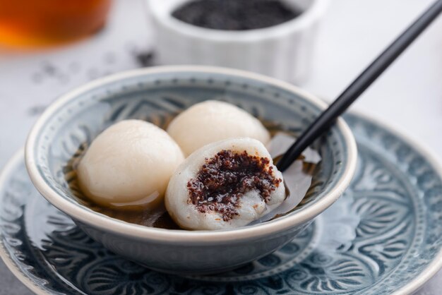 Deliciosa composición dulce de tang yuan