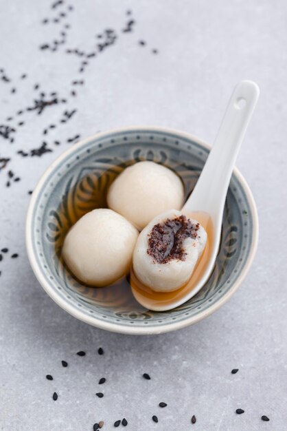 Deliciosa composición dulce de tang yuan