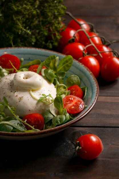 Deliciosa ensalada de queso fresco