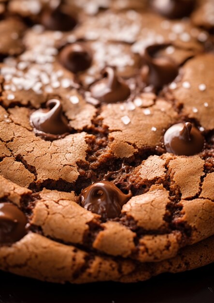 Deliciosa galleta con chispas de chocolate