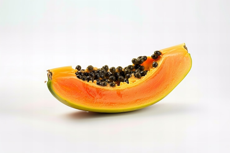 Foto gratuito deliciosa papaya de naturaleza muerta