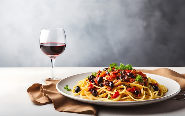 Foto gratuita deliciosa pasta en plato