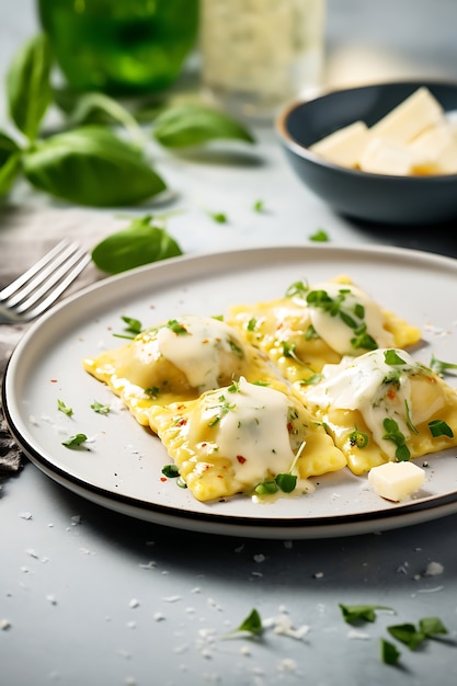 Foto gratuita deliciosa pasta en plato