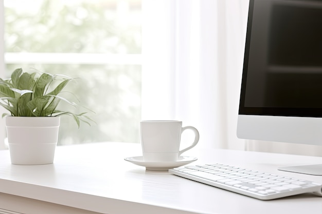 Foto gratuita deliciosa taza de café en el interior