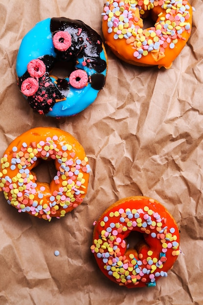 Deliciosas donas en papel