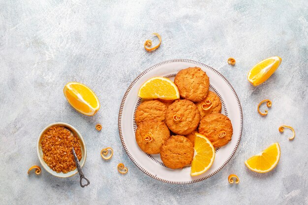 Deliciosas galletas caseras de ralladura de naranja.