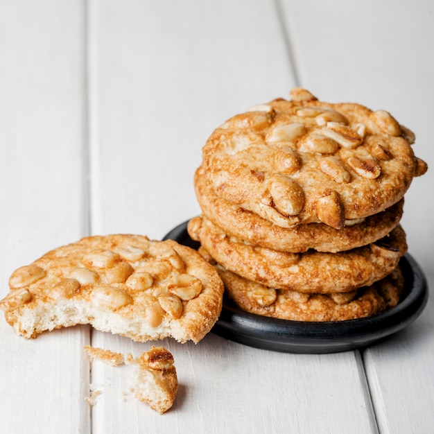 Foto gratuita deliciosas galletas endecha plana