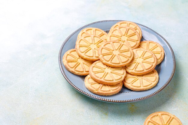 Deliciosas galletas en forma de rodaja de cítricos.