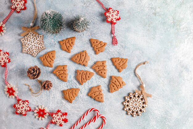 Deliciosas galletas de jengibre caseras.