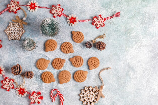 Deliciosas galletas de jengibre caseras.