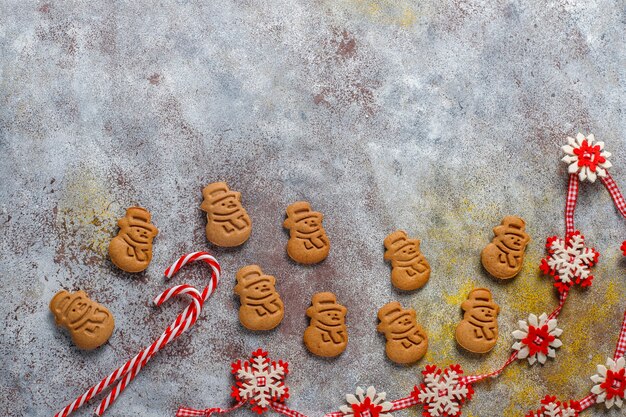 Deliciosas galletas de jengibre caseras.