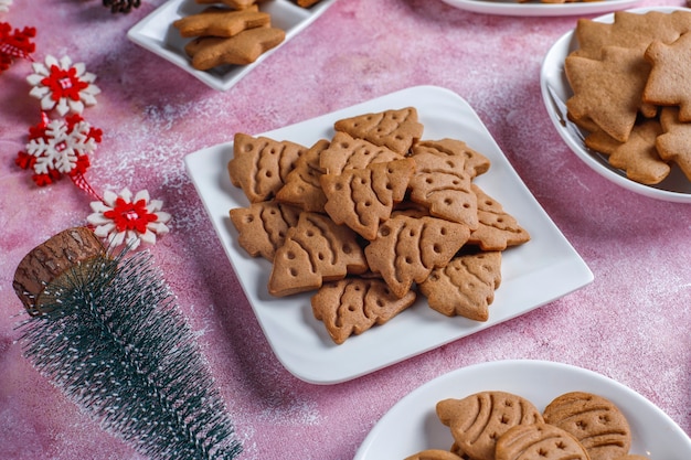 Deliciosas galletas de jengibre caseras.