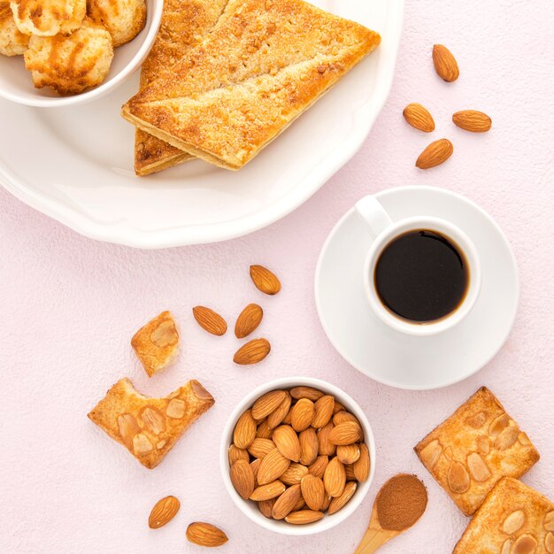 Deliciosas galletas orgánicas con café.