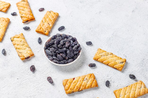 Deliciosas galletas con pasas