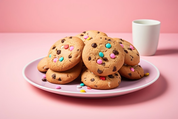 Foto gratuita deliciosas galletas en plato