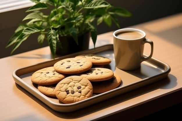 Foto gratuita deliciosas galletas y taza de café