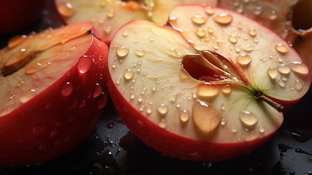 Foto gratuita deliciosas manzanas rojas en estudio