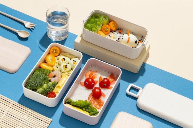 Delicioso arreglo de caja bento