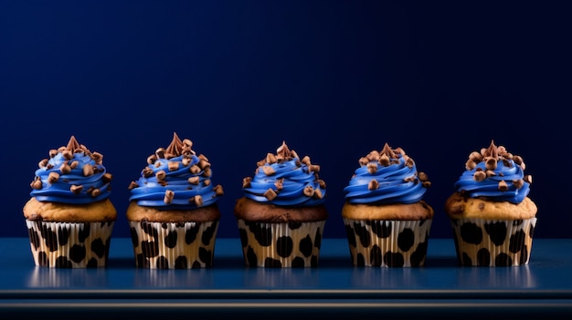 Foto gratuita delicioso arreglo de cupcakes