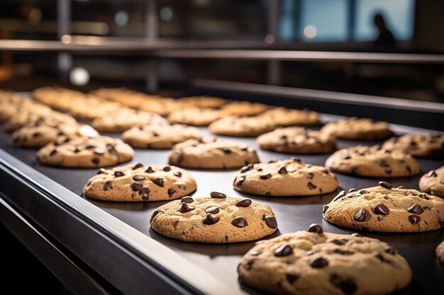 Delicioso arreglo de galletas con chispas de chocolate