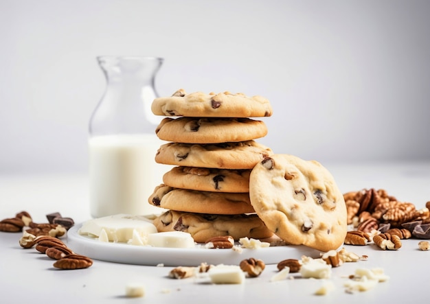 Foto gratuita delicioso arreglo de galletas