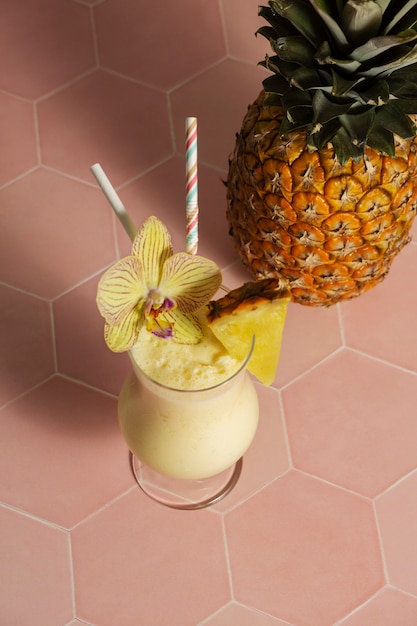 Delicioso cóctel de piña colada