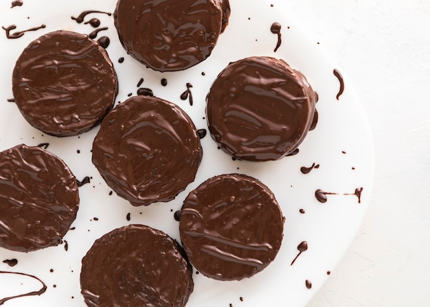 Delicioso concepto de galleta alfajores