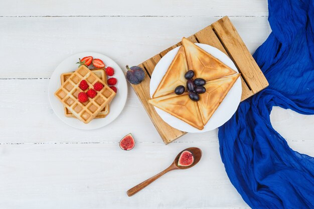 Delicioso desayuno con frutas