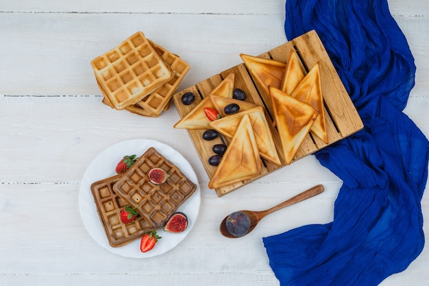 Delicioso desayuno con frutas