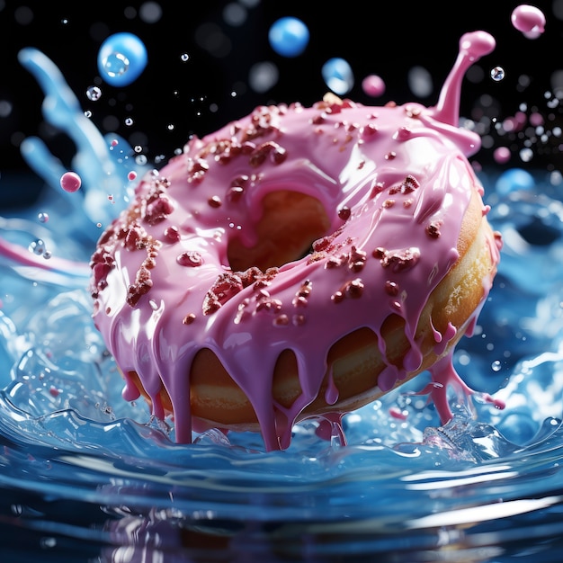 Delicioso donut glaseado