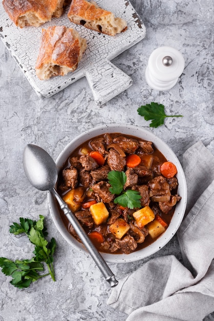 Delicioso goulash listo para cenar